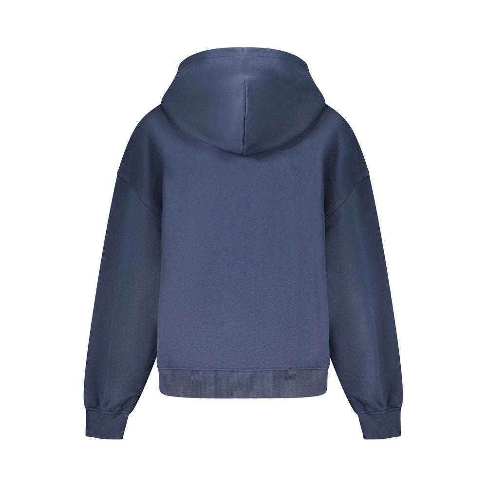 Blaues Baumwoll-Sweatshirt für Damen