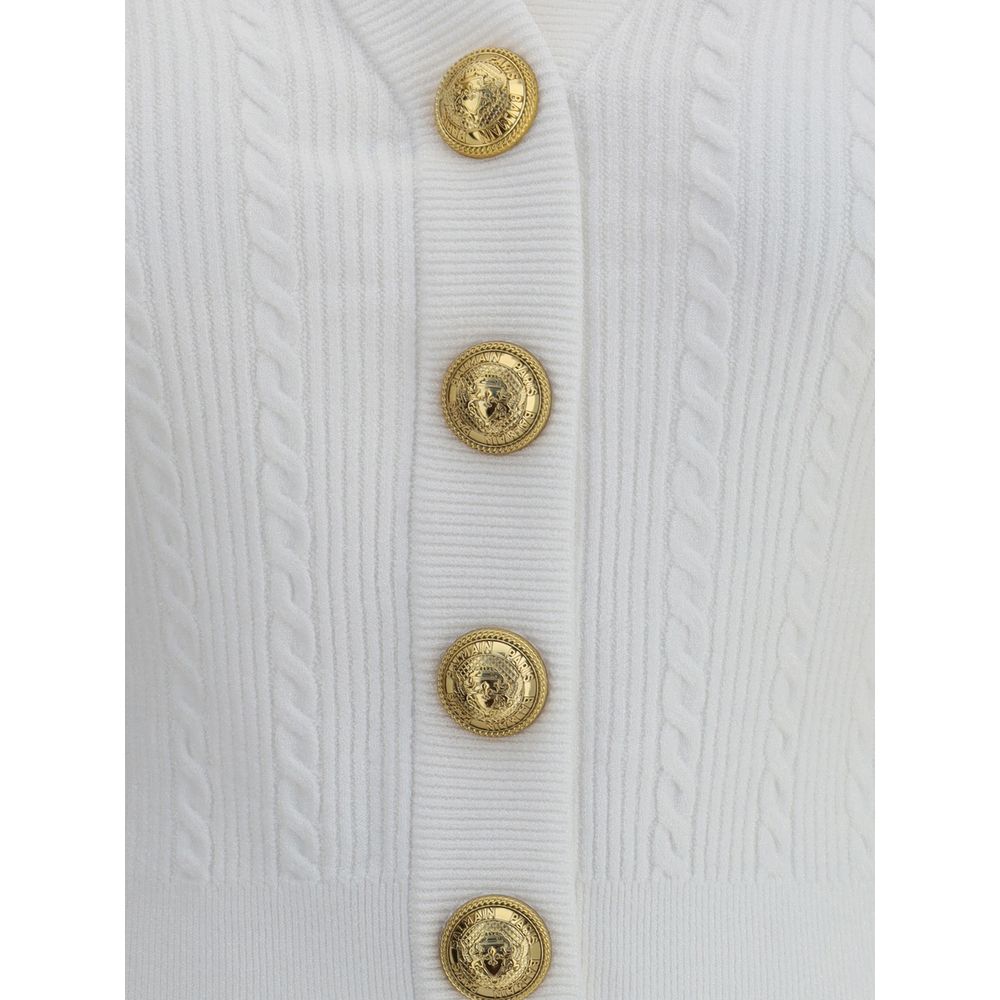 White Viscose Cardigan