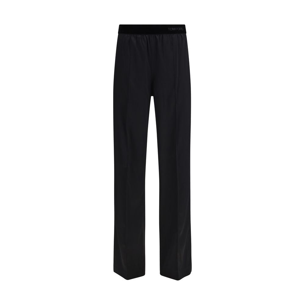 Stretch silk satin Trousers