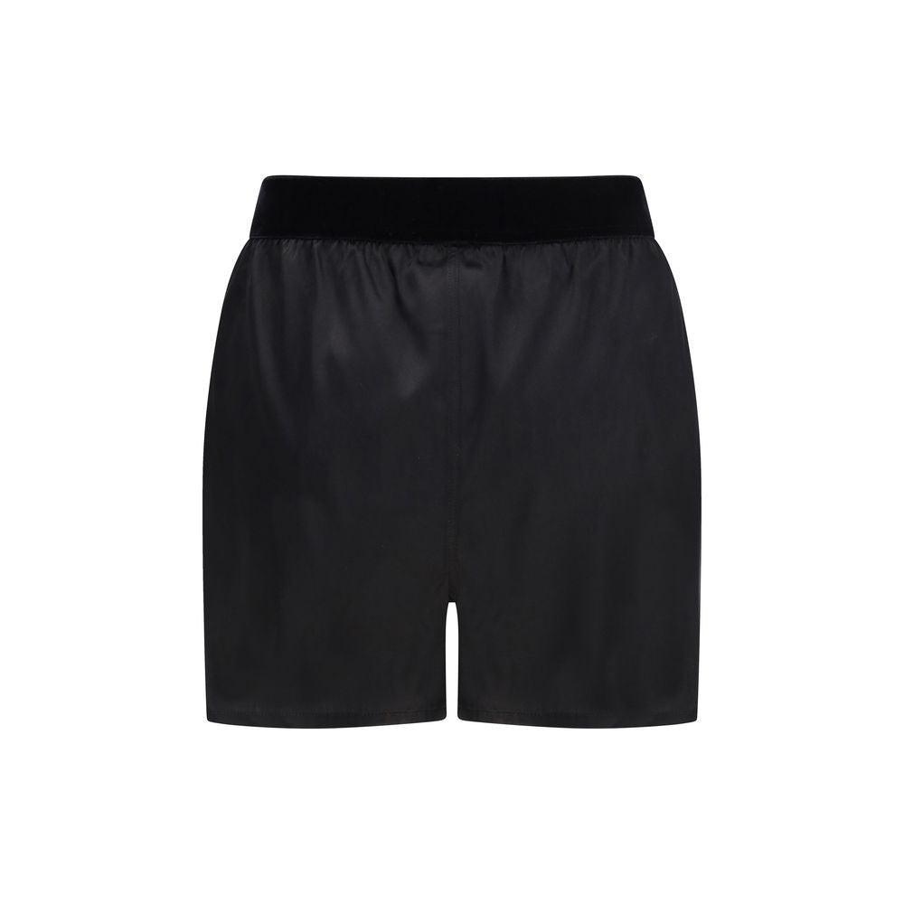 Stretch silk satin PJ Shorts