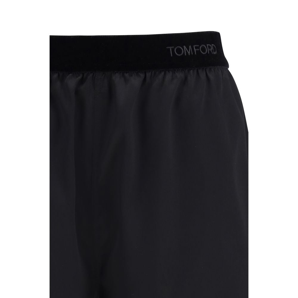 Stretch silk satin PJ Shorts