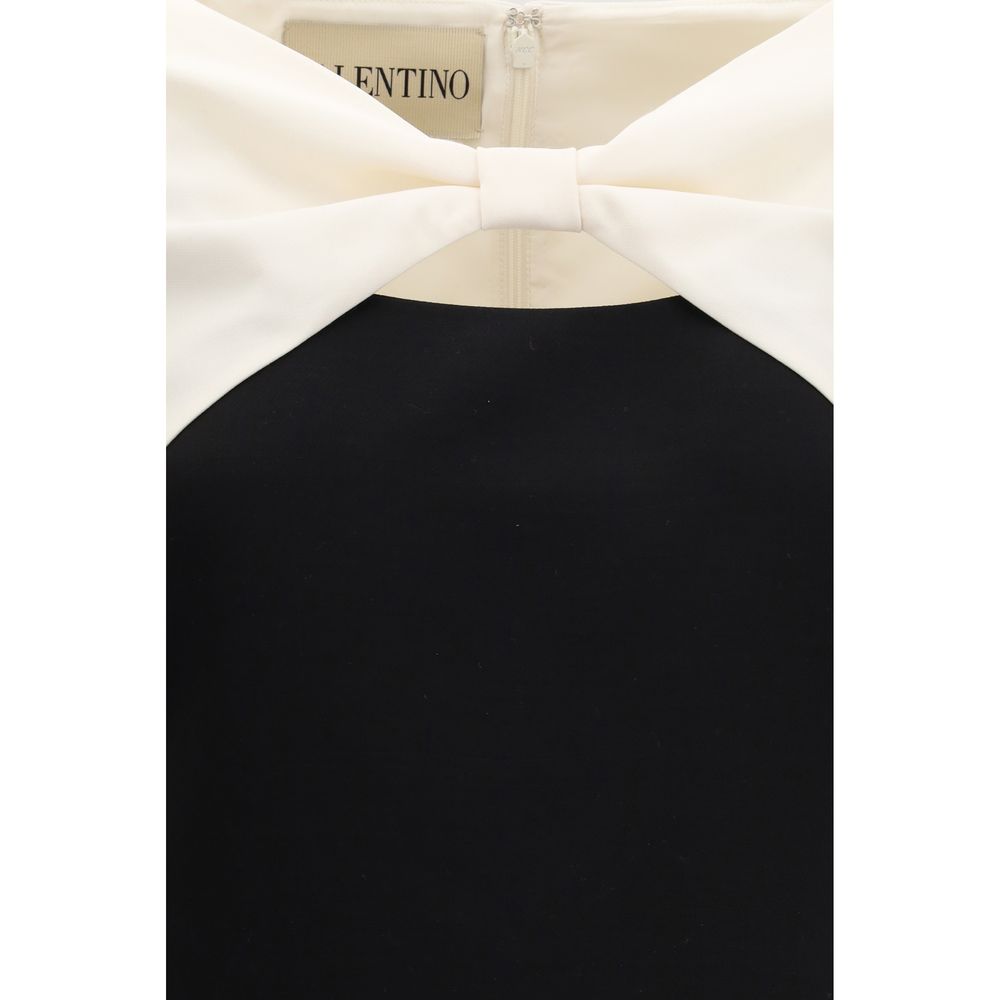 Schwarzes Cocktailkleid aus Fleecewolle