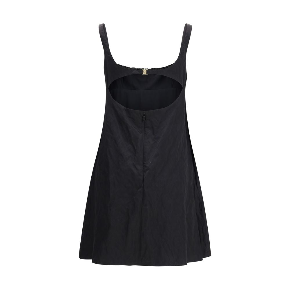 Mini Dress in washed technical satin