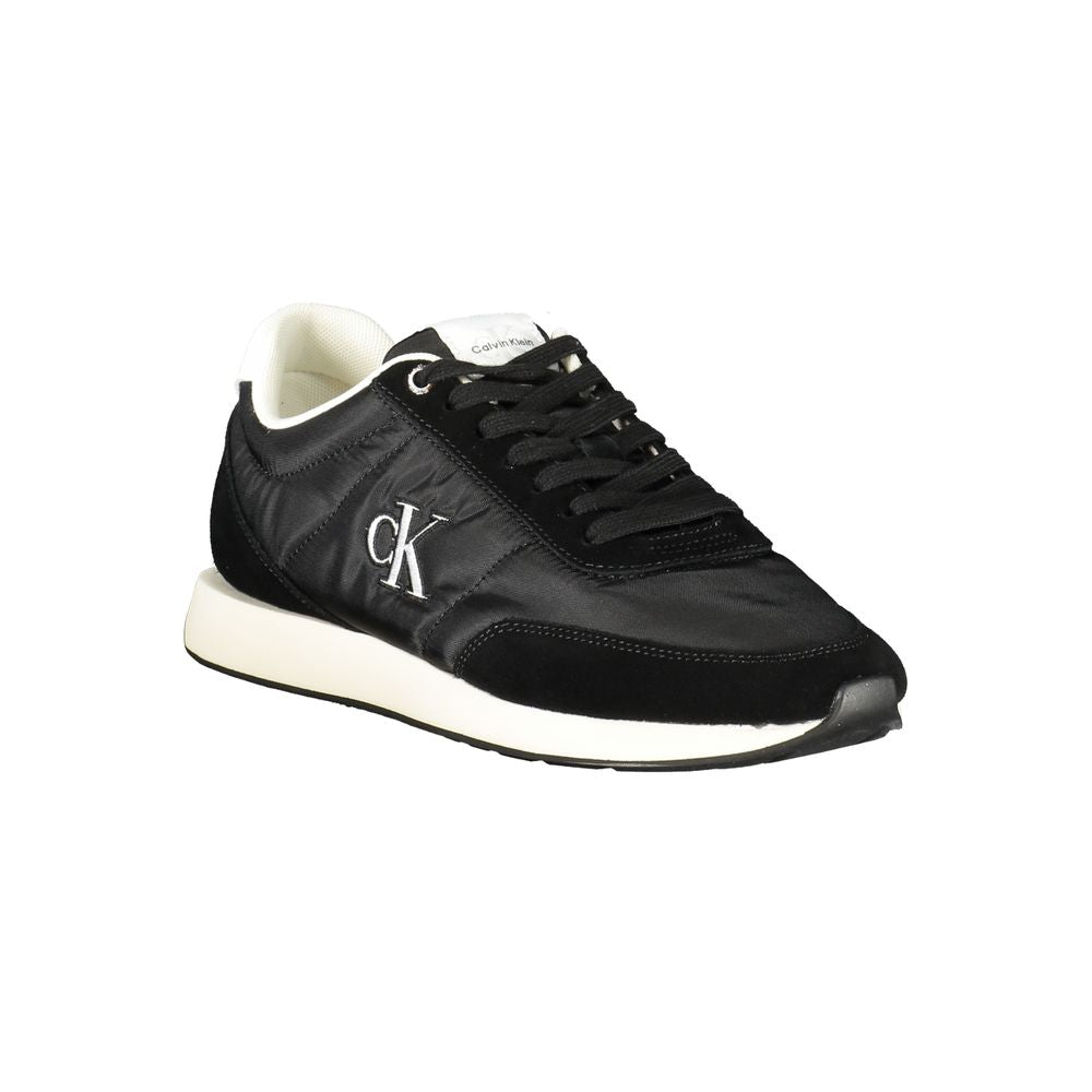 Schwarze Herren-Sneaker aus Polyester