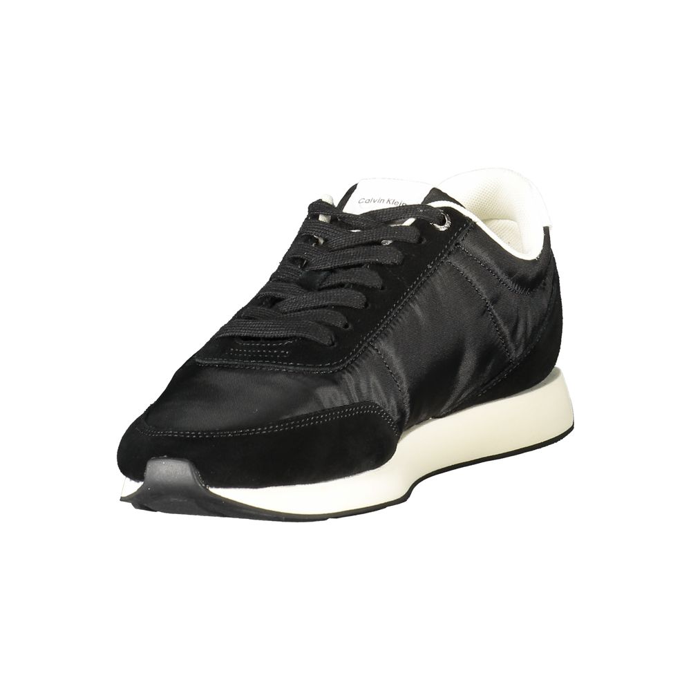 Schwarze Herren-Sneaker aus Polyester