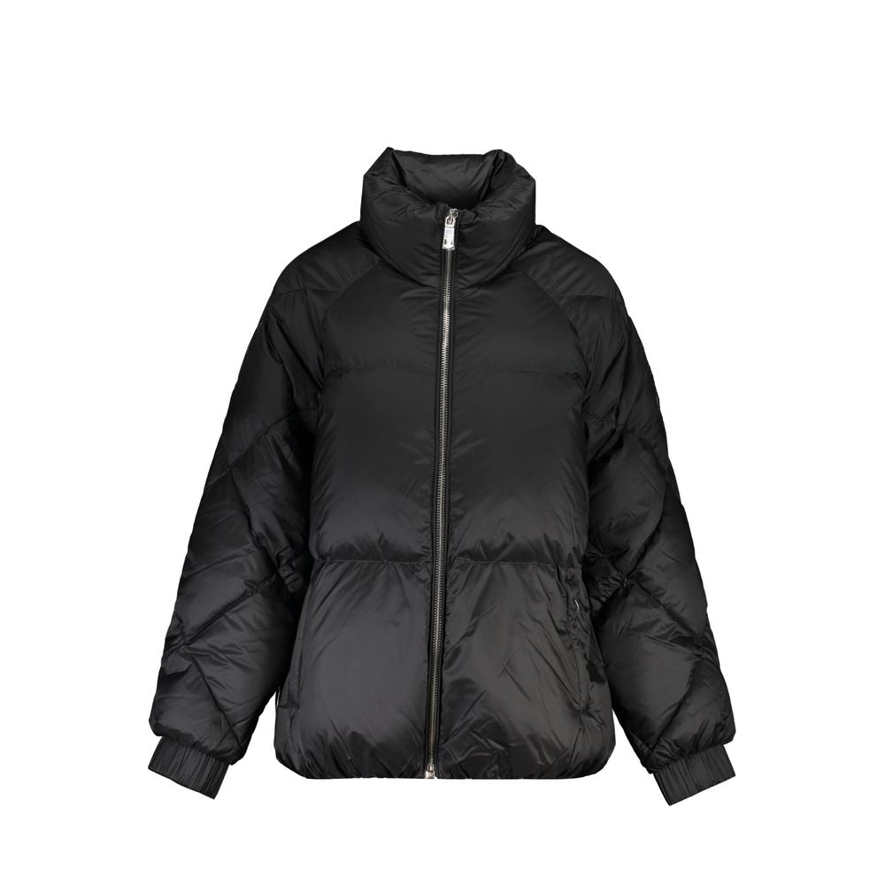 Schwarze Nylon-Herrenjacke