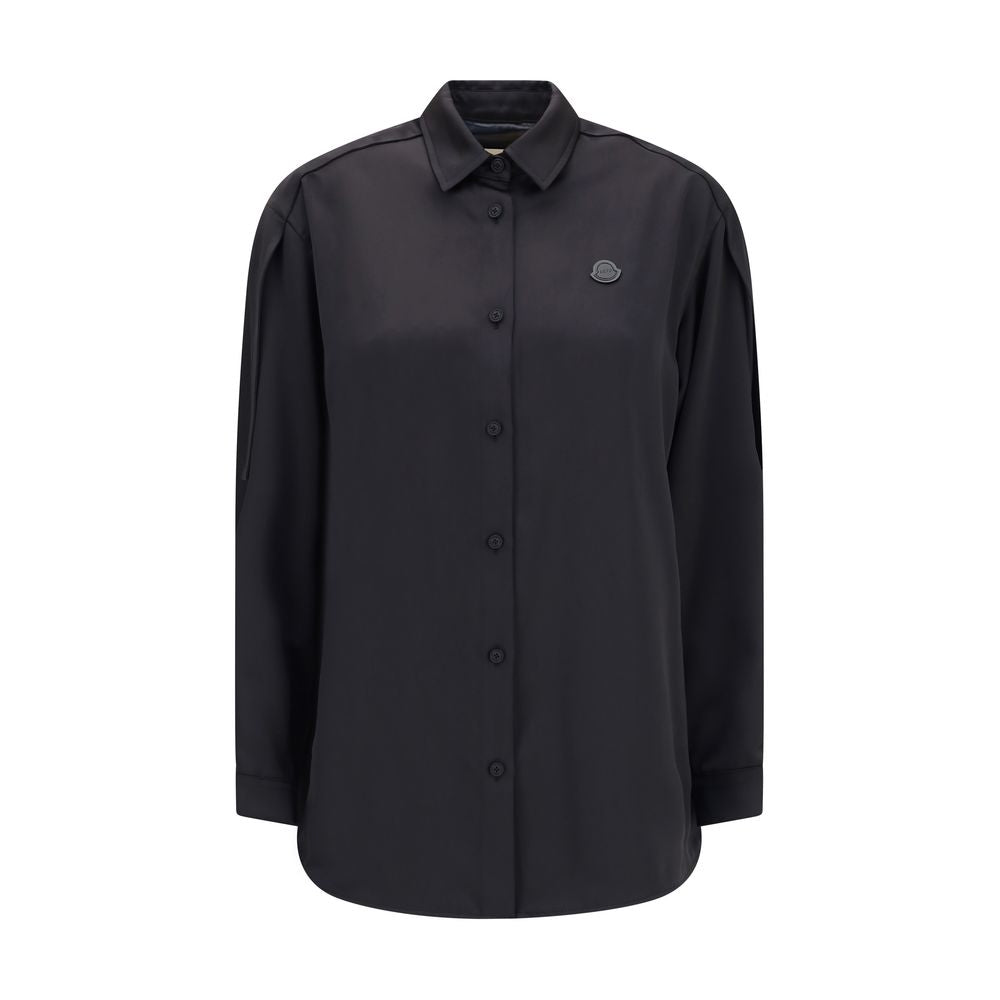 Black Polyester Dress Shirt