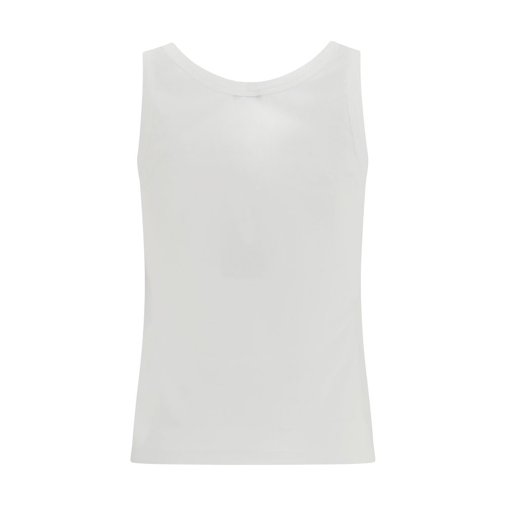 Tank Top in cotton rib stretch