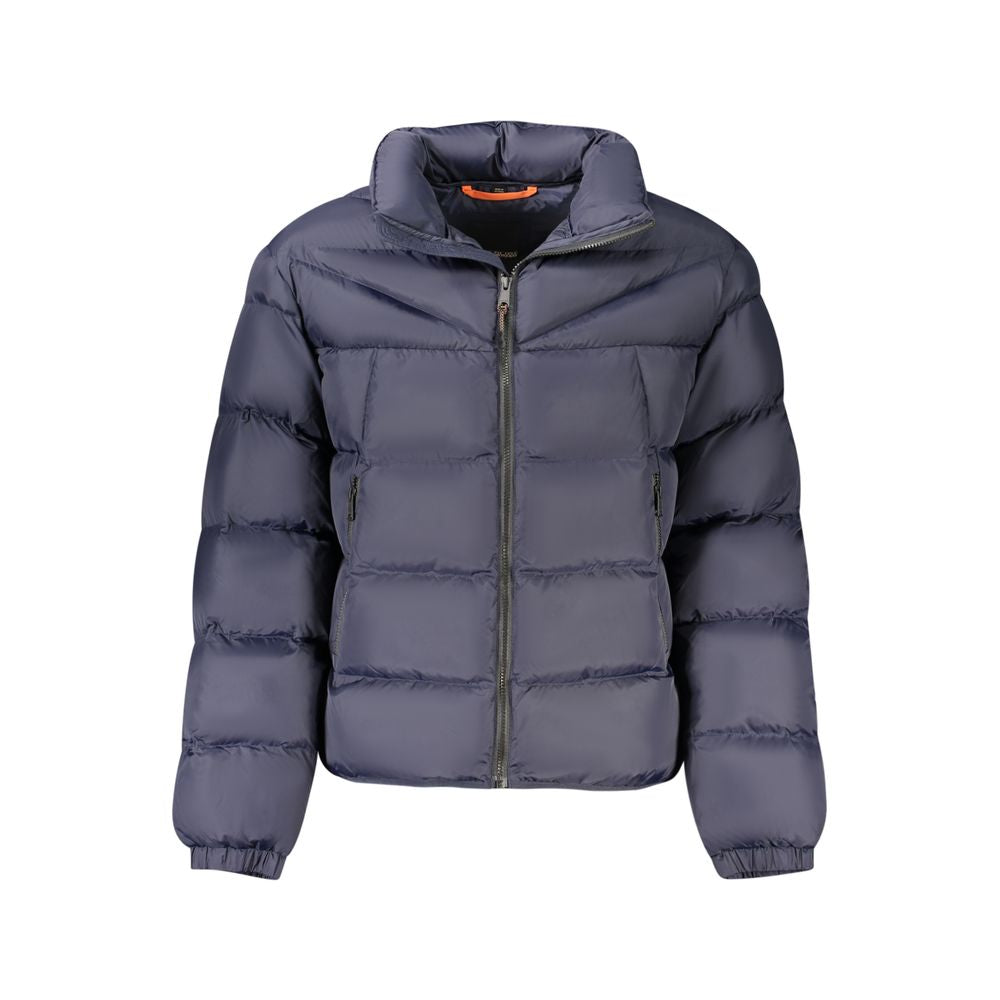 Blue Poliammide Men's Jacket