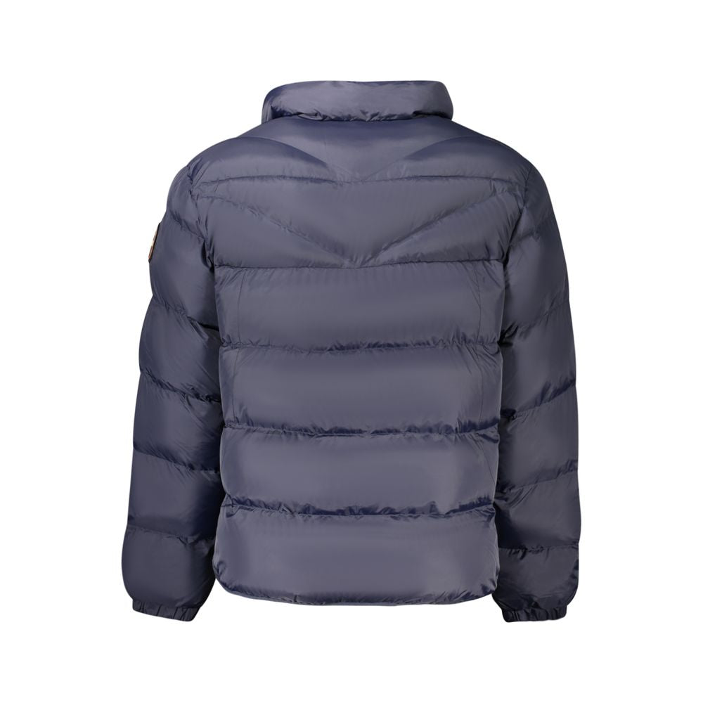 Blue Poliammide Men's Jacket
