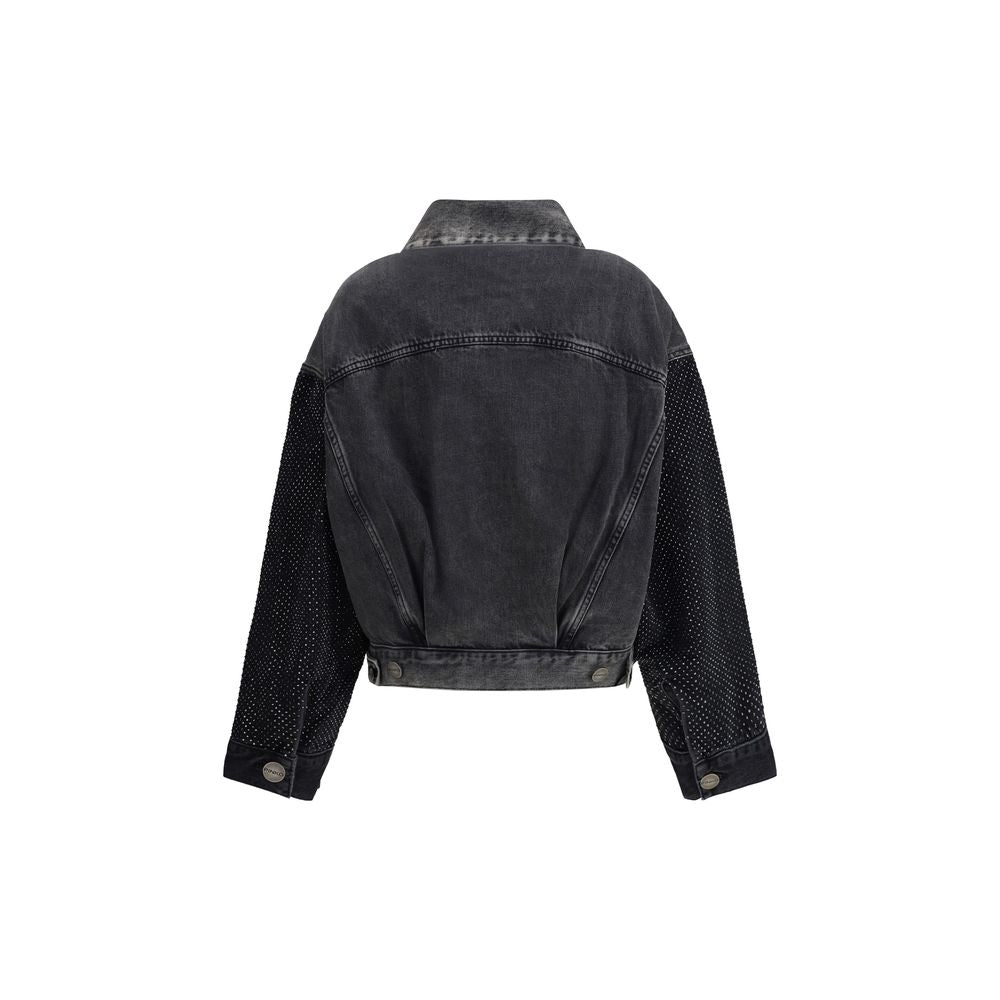 Gray Cotton Denim Jacket