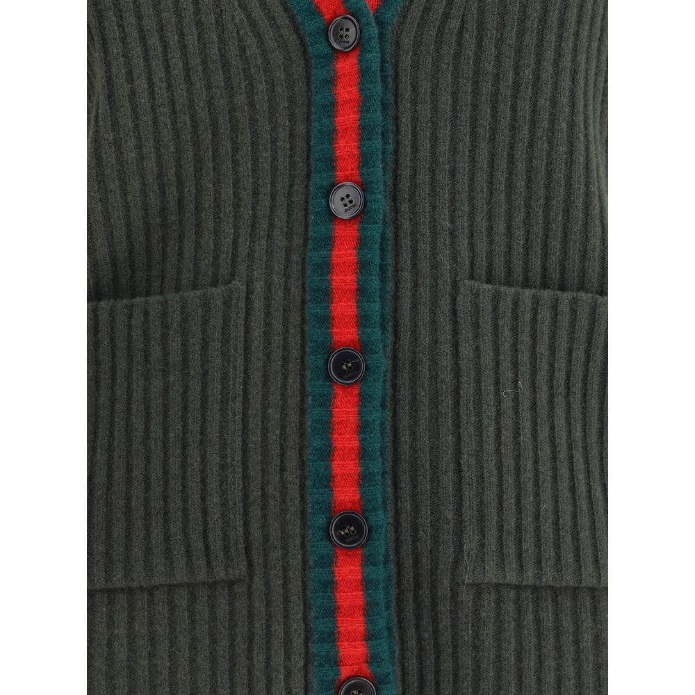 Green Wool Sleeveles Sweater