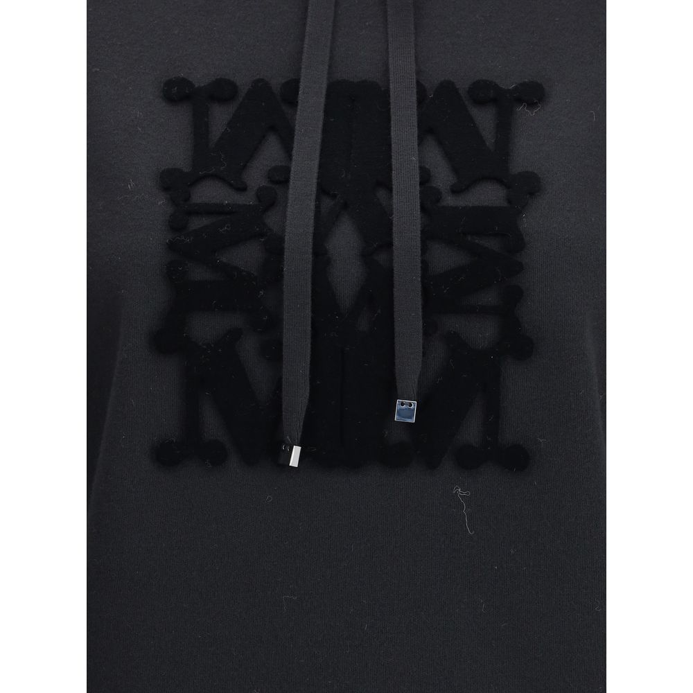 Schwarzes Woll-Sweatshirt