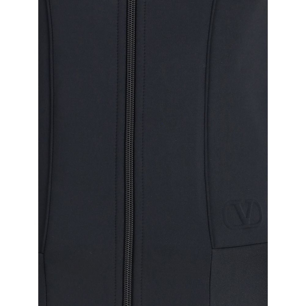 Schwarzes Polyester-Sweatshirt