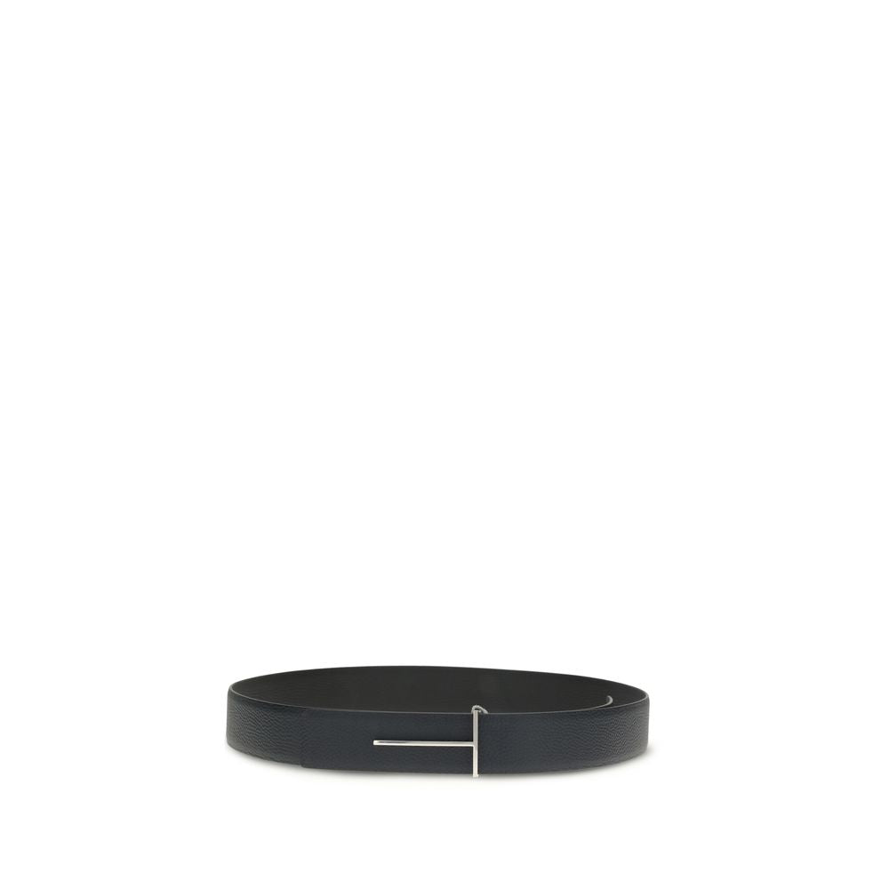 Grain Leather Slim T reversible Belt