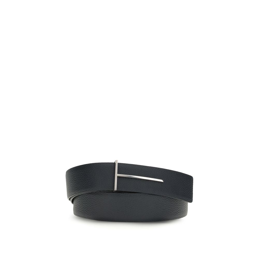 Grain Leather Slim T reversible Belt