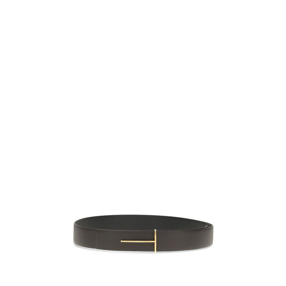 Grain Leather Slim T reversible Belt