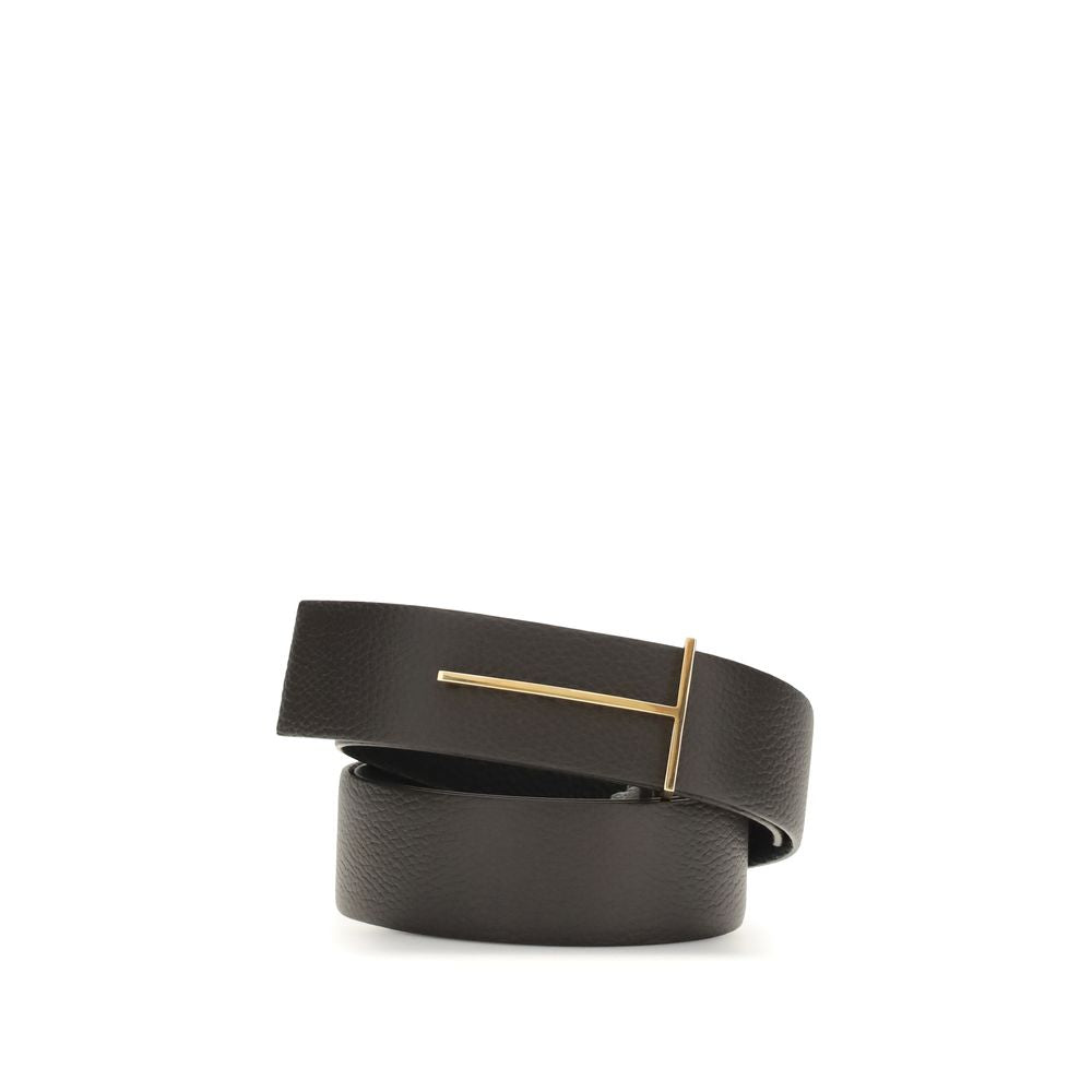 Grain Leather Slim T reversible Belt