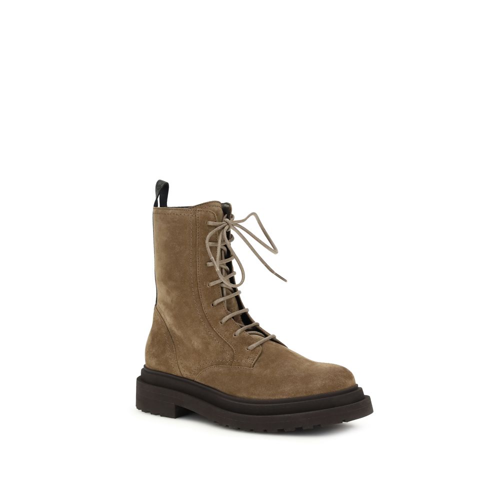 Bos Taurus Schnürstiefel aus braunem Kalbsleder