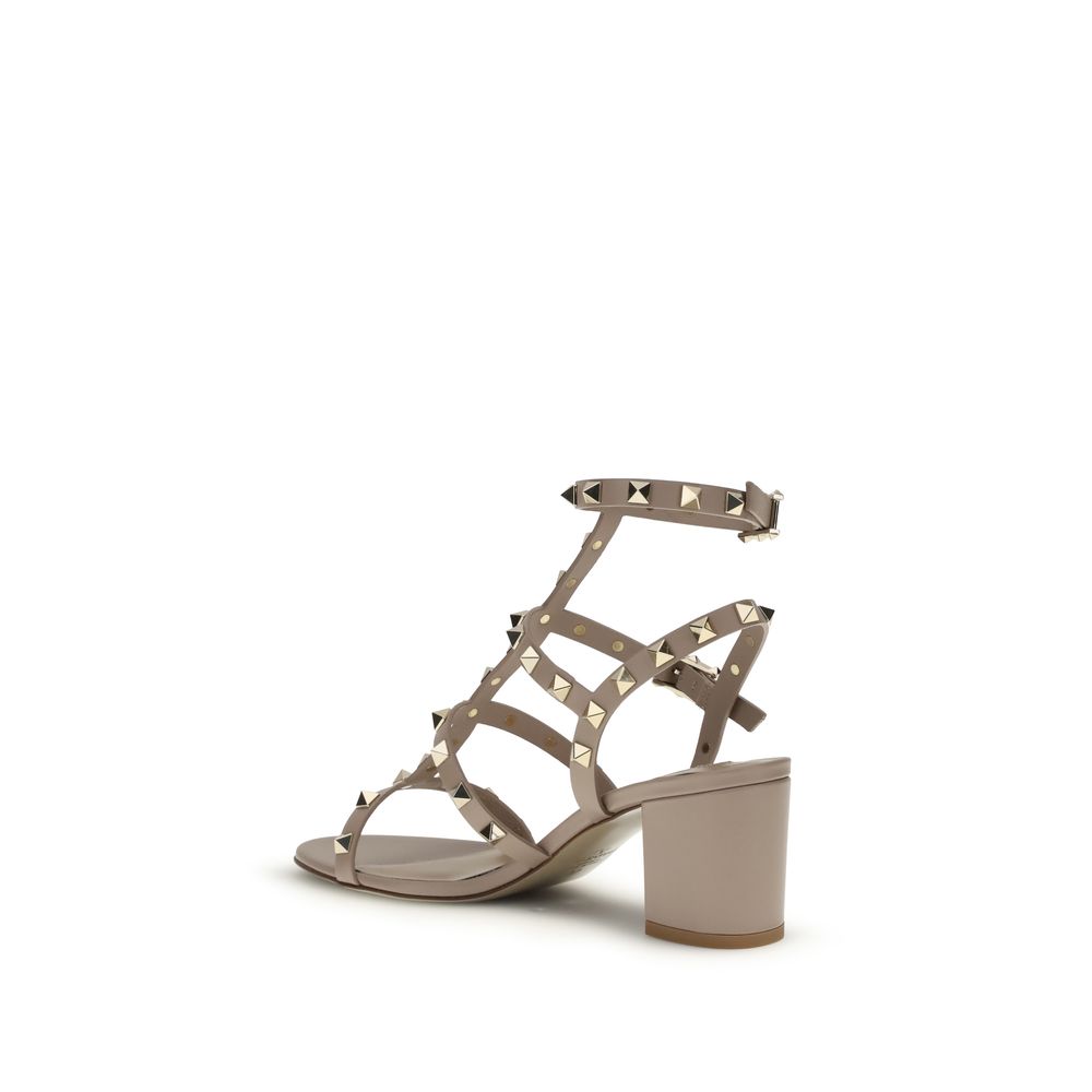 Leather Rockstud Sandals