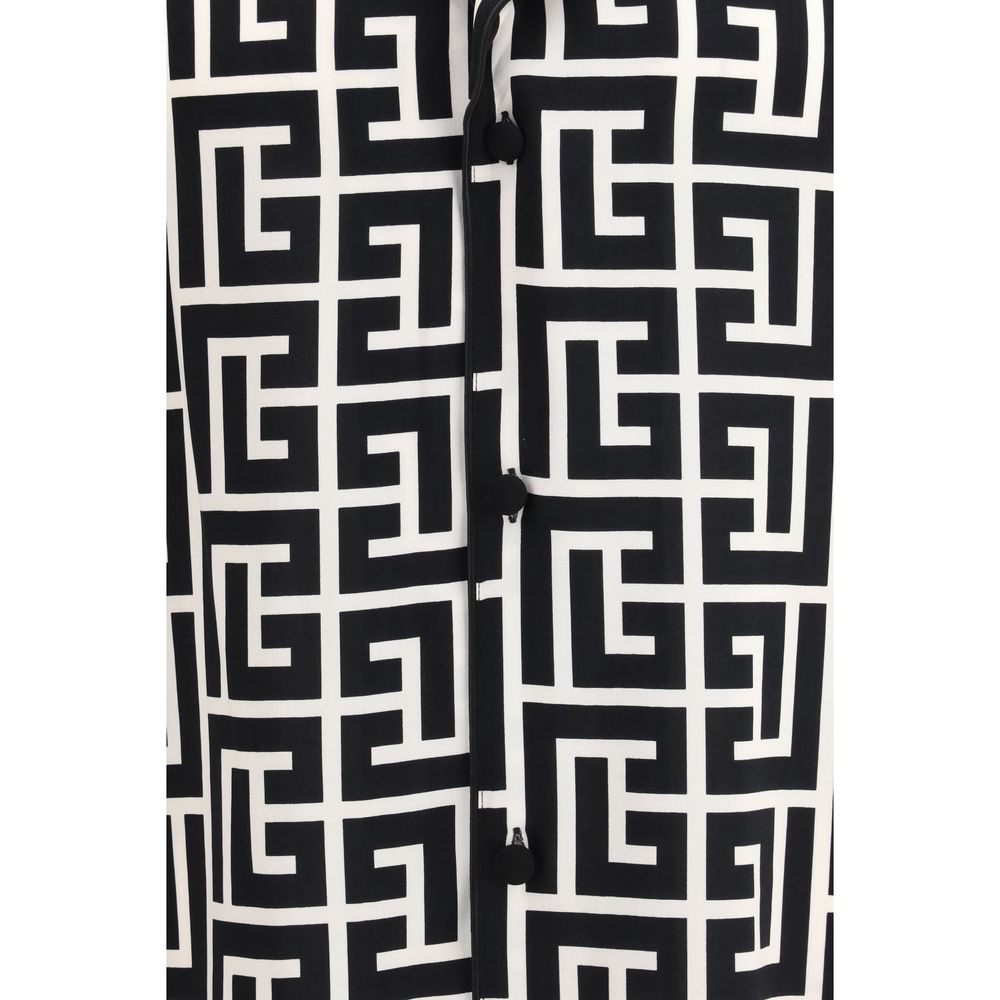 Monogram-print pajama Shirt