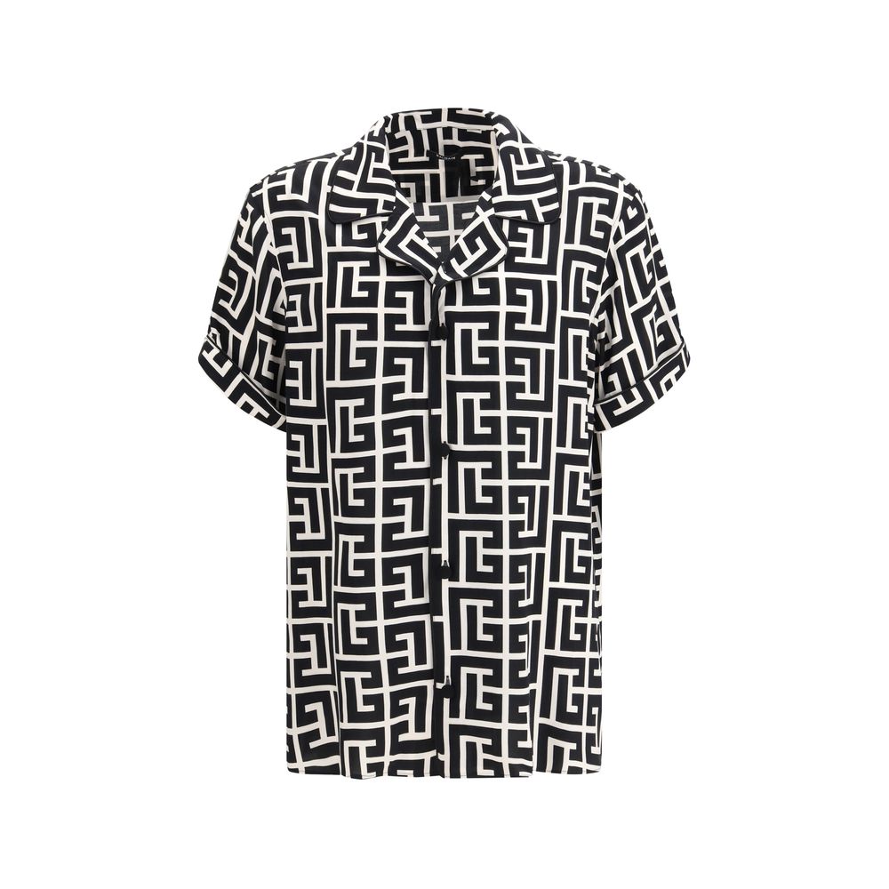 Monogram-print pajama Shirt