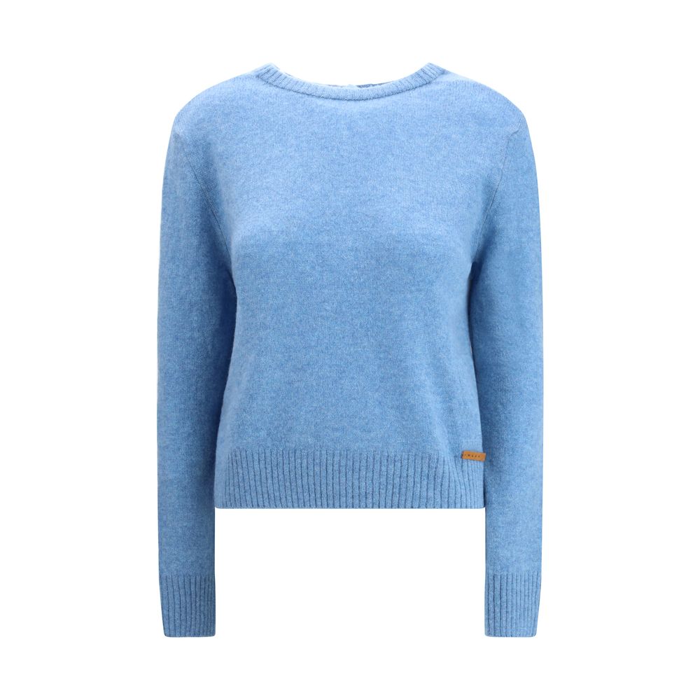 Hellblaues Kaschmir-Sweatshirt