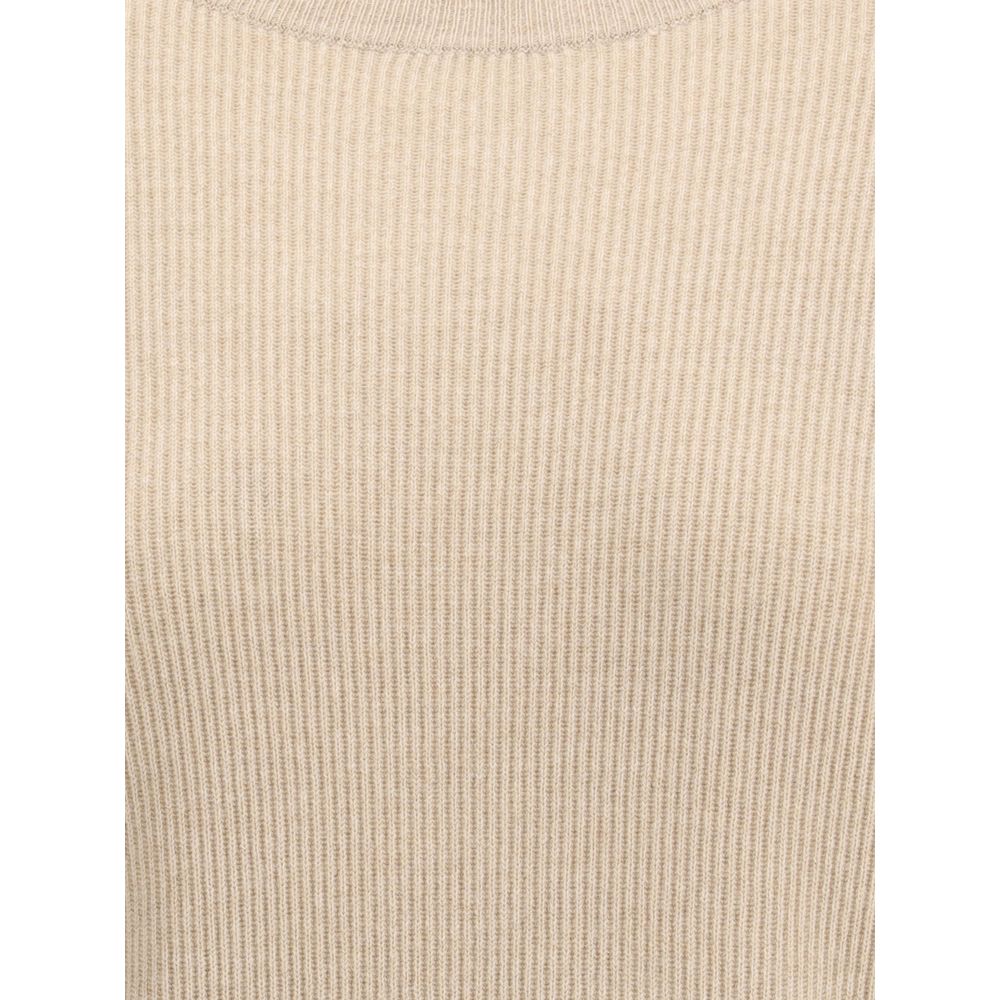 Beige Cashmere Cashmere Sweater