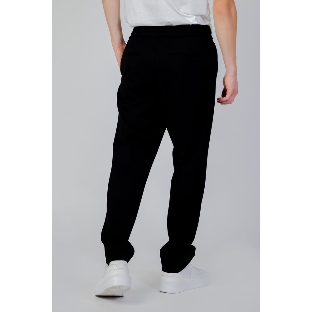 Schwarze Polyester-Freizeithose