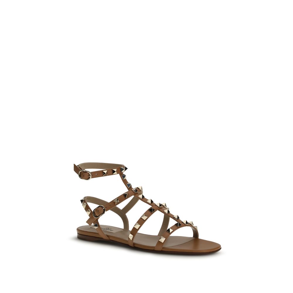 Rockstud leather Sandals