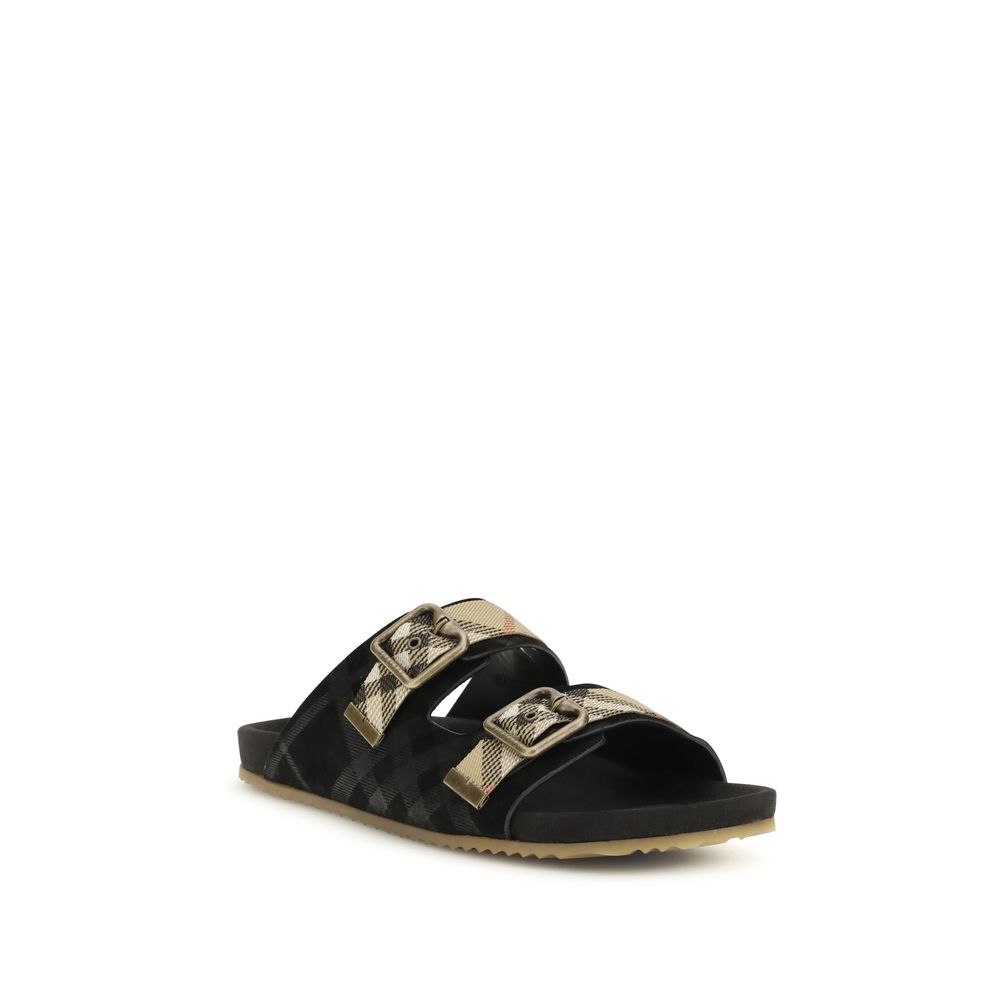 Check suede Urchin Sandals