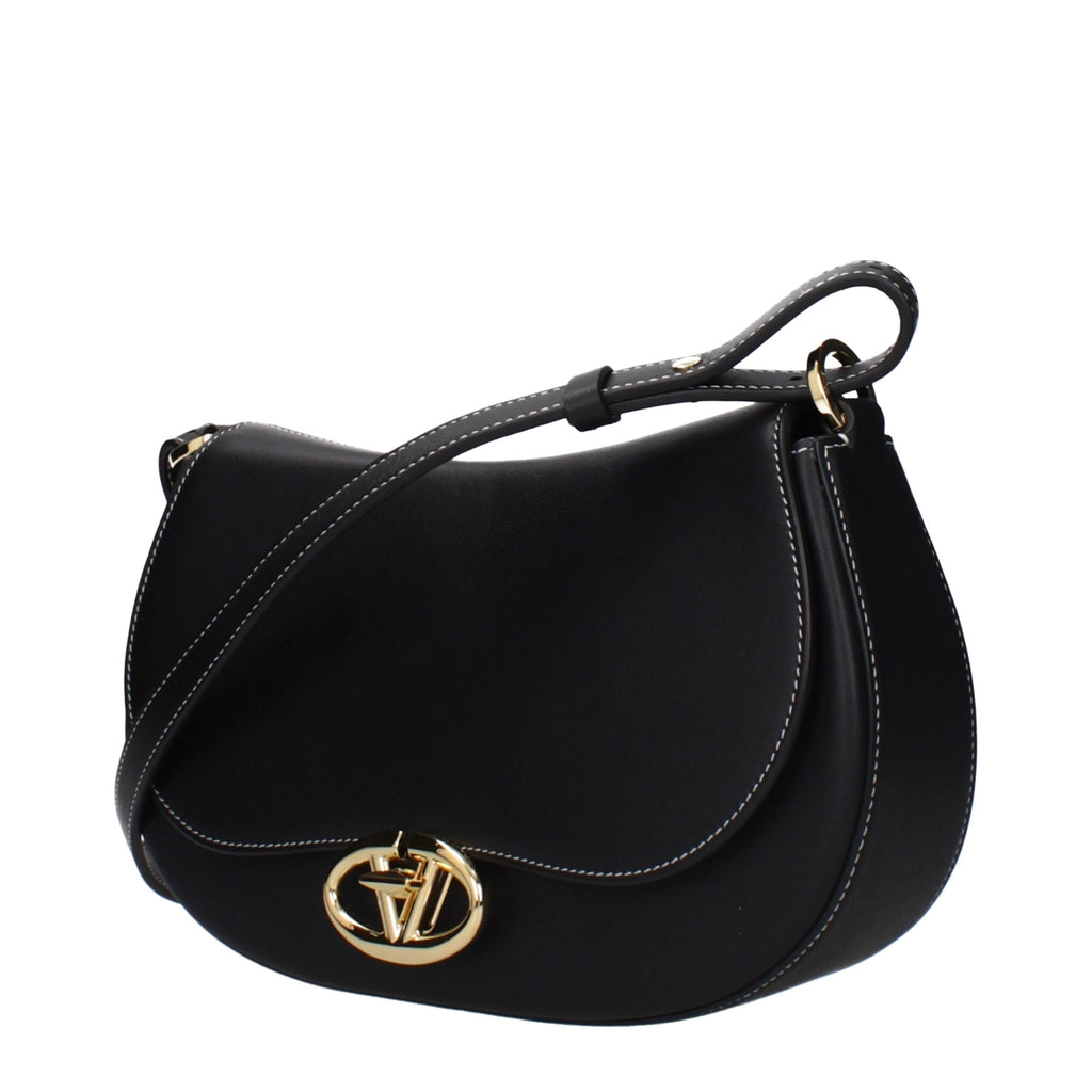Black Leather Shoulder Bag