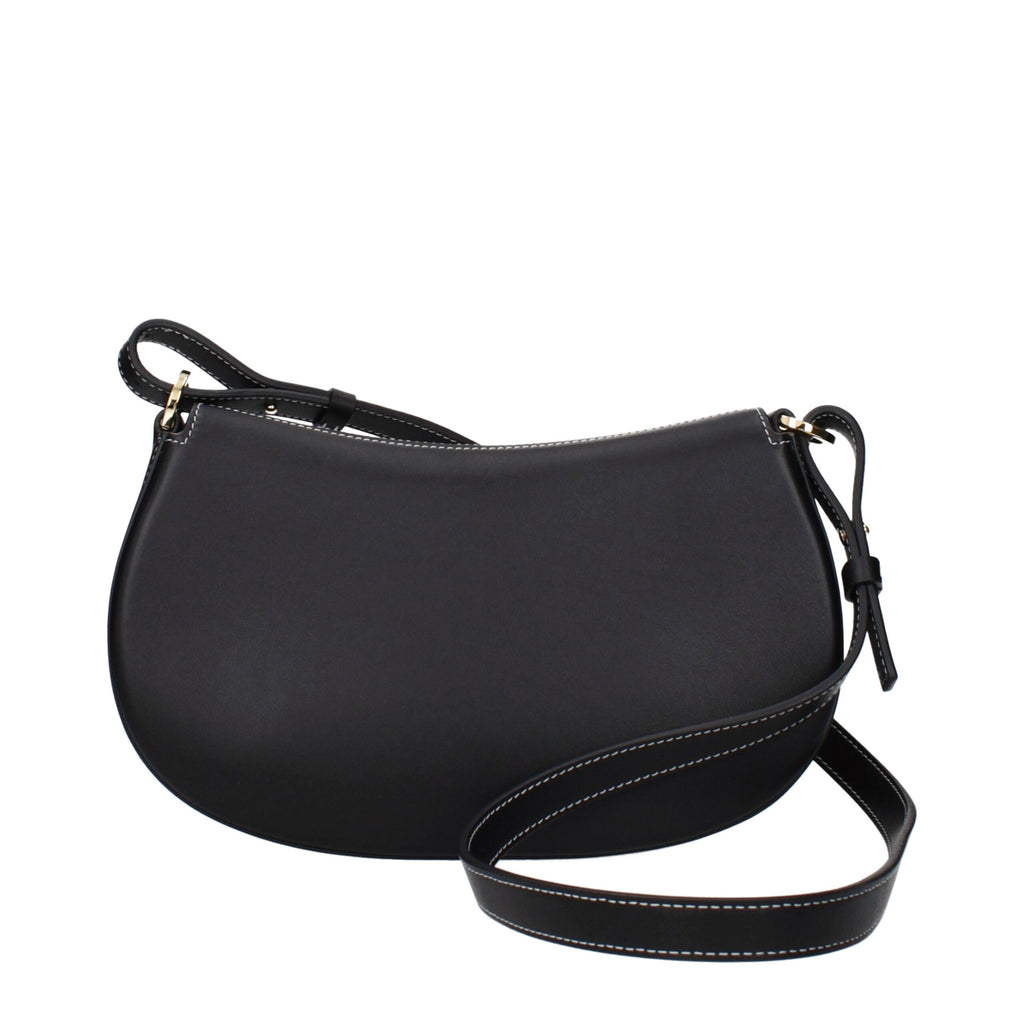 Black Leather Shoulder Bag