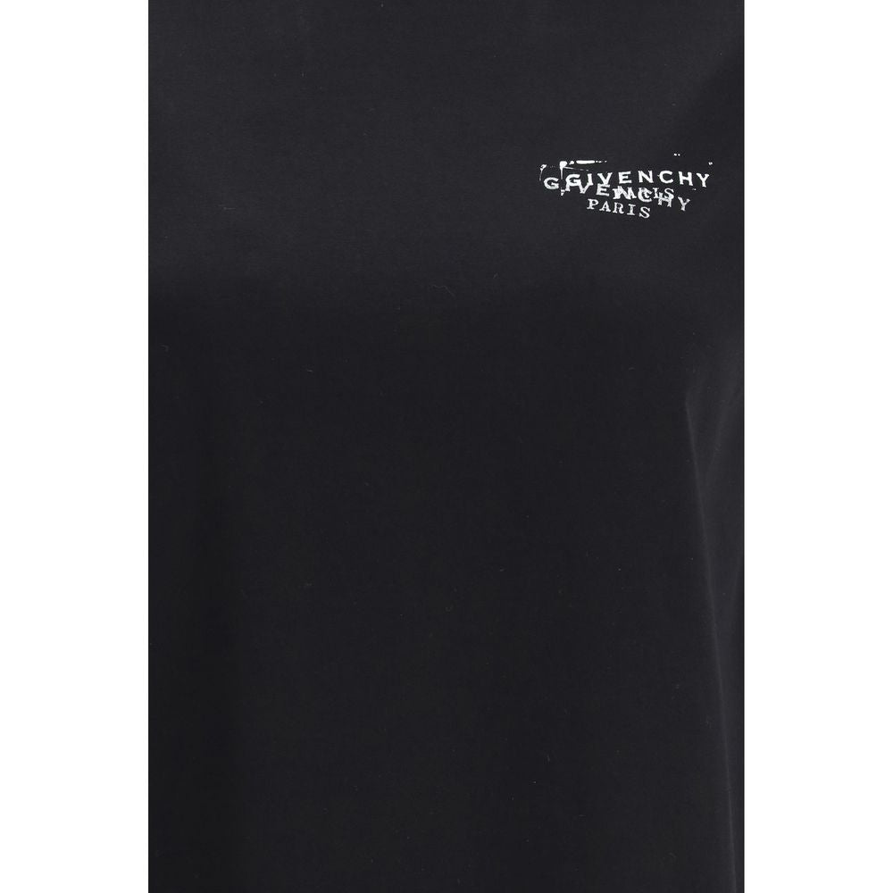 Schwarzes Baumwoll-T-Shirt