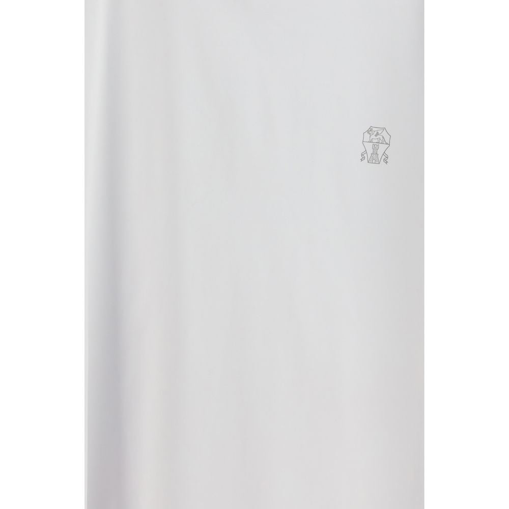 Weißes Baumwoll-T-Shirt