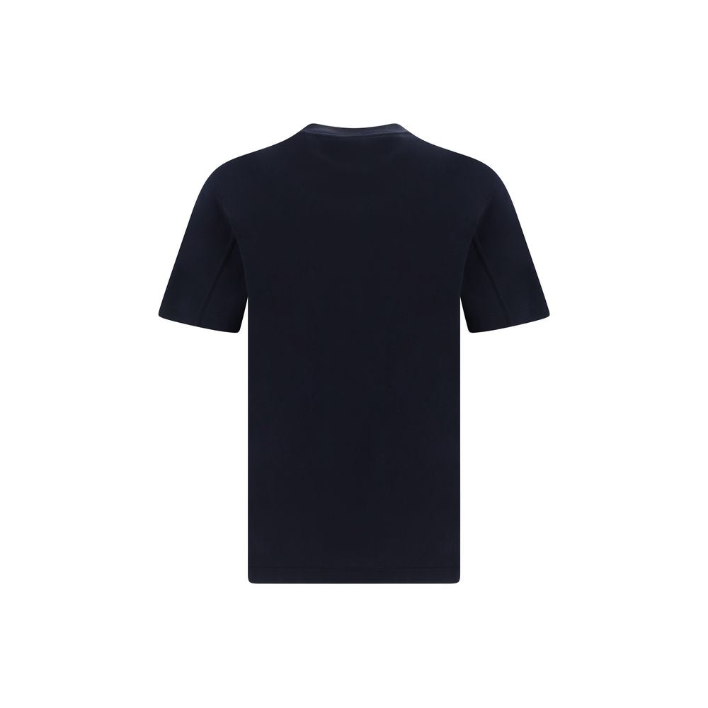 Blaues Baumwoll-T-Shirt