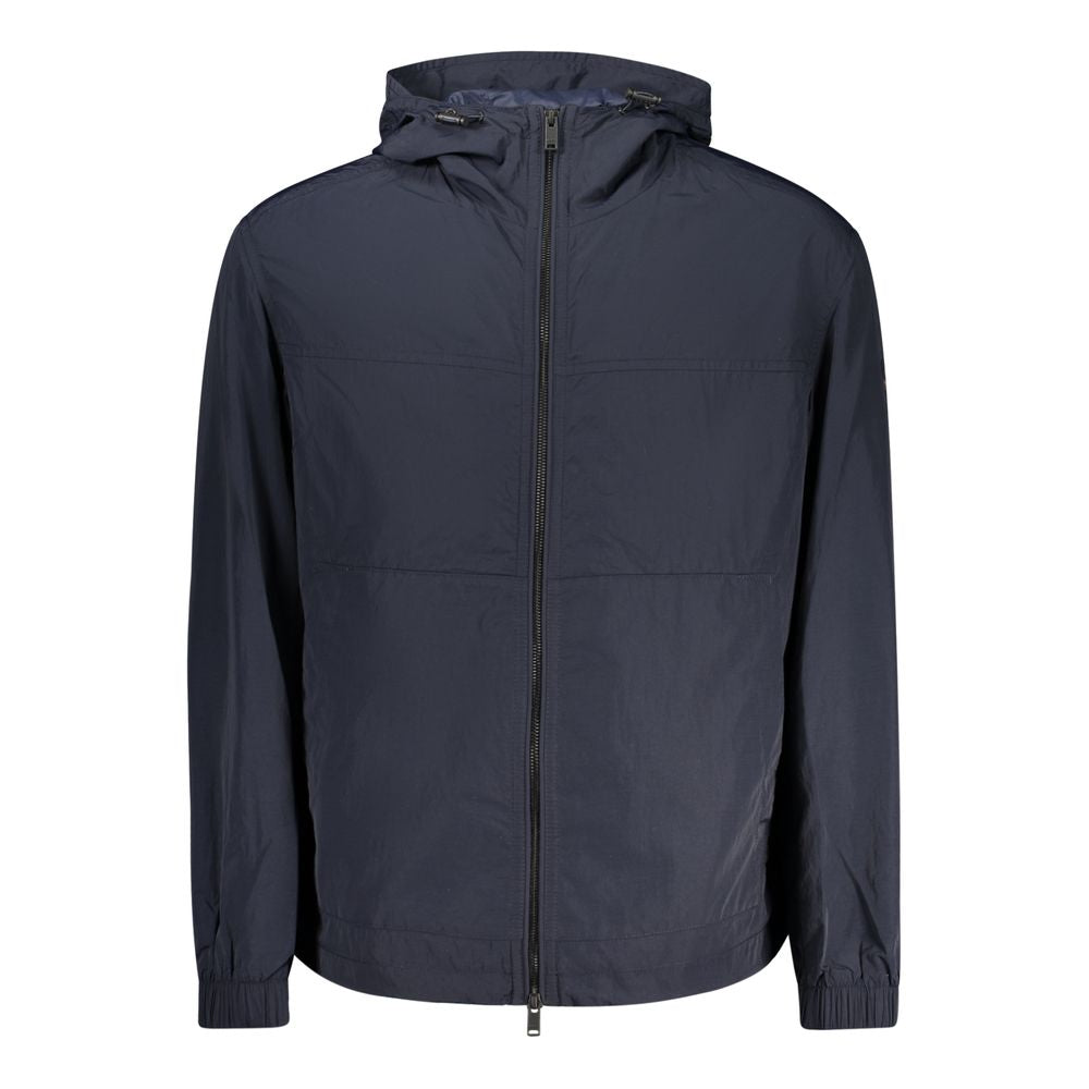 Blue Poliammide Men Jacket