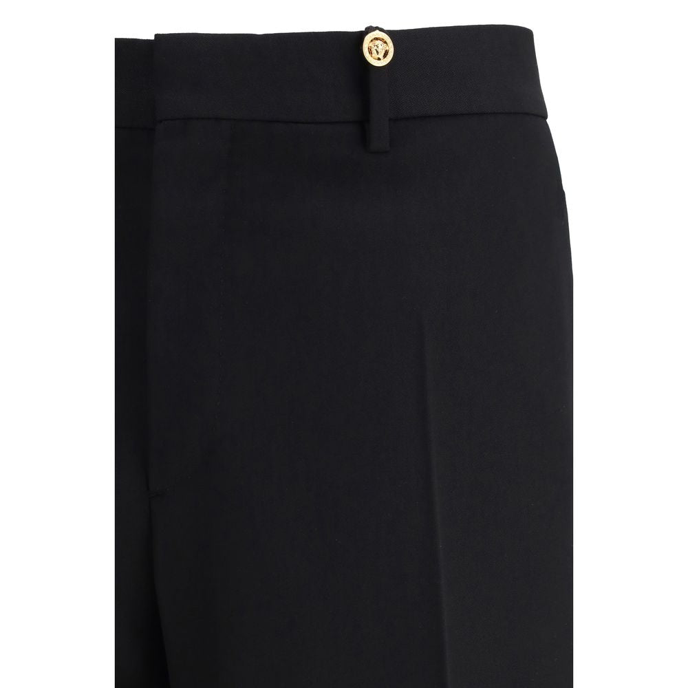 Black Fleece Wool Dress Pants