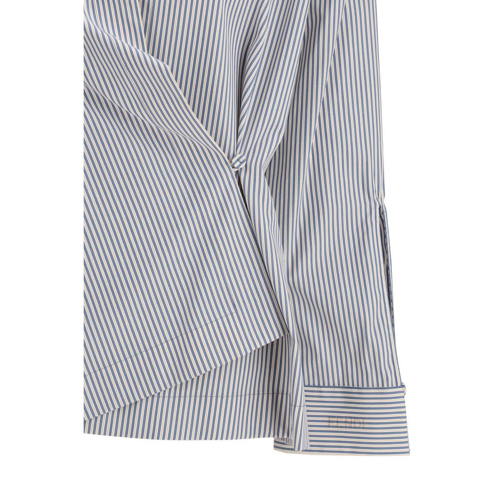 多色棉质图案衬衫