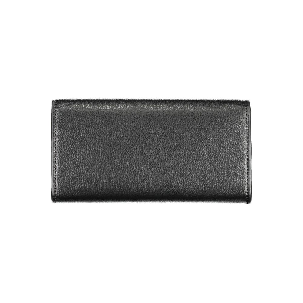 Black Polyurethane Women's Wallet