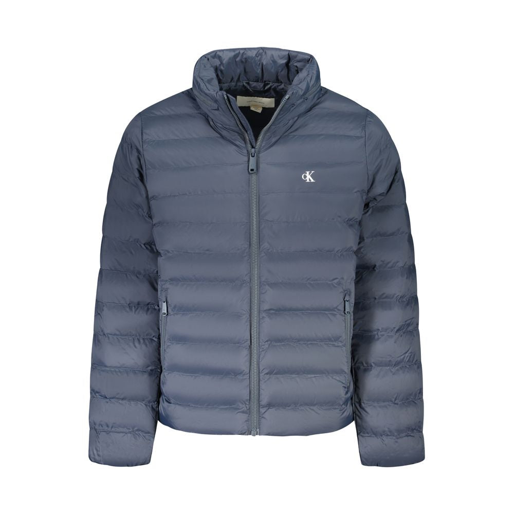 Blue Poliammide Men's Jacket